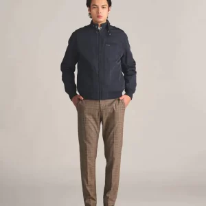 Jaqueta Masculina Iconic Racer com forro acolchoado (Slim fit) Azul Marinho