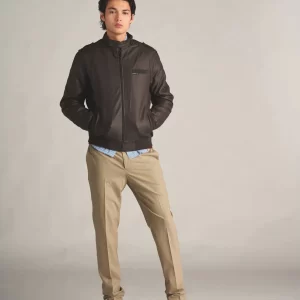 Jaqueta Iconic Racer Masculina Marrom
